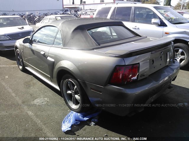 1FAFP45X22F137871 - 2002 FORD MUSTANG GT GRAY photo 3