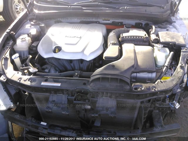 KMHEC4A46CA033097 - 2012 HYUNDAI SONATA HYBRID SILVER photo 10