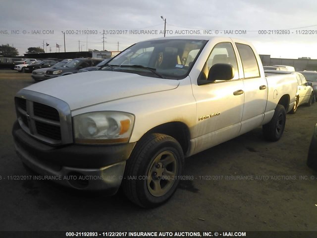 1D7HA18K66J159562 - 2006 DODGE RAM 1500 ST WHITE photo 2