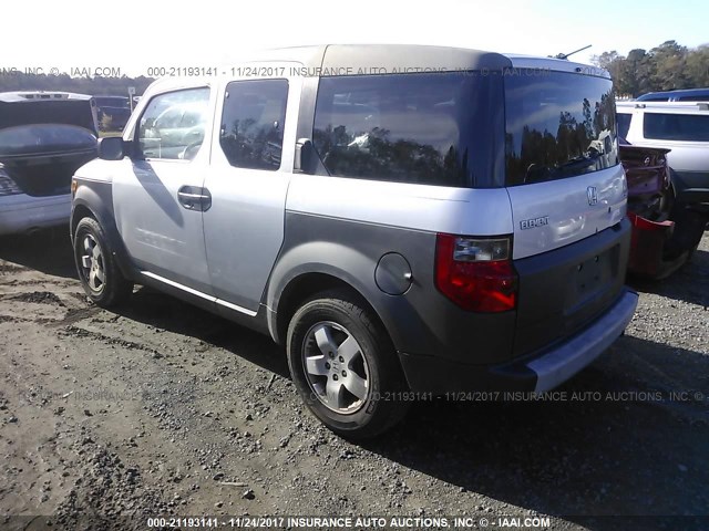 5J6YH18584L015216 - 2004 HONDA ELEMENT EX GRAY photo 3