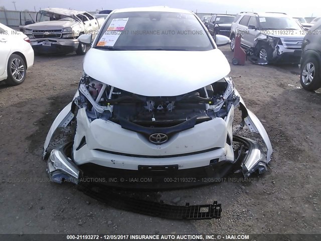 NMTKHMBX8JR017242 - 2018 TOYOTA C-HR XLE/XLE PREMIUM WHITE photo 6