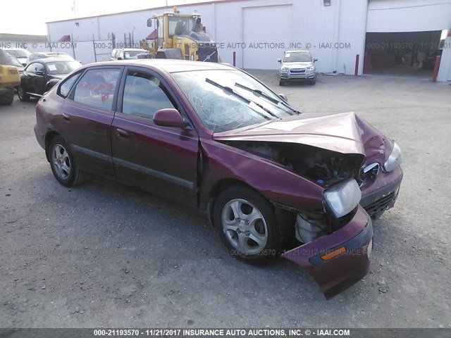 KMHDN55D12U052692 - 2002 HYUNDAI ELANTRA GLS/GT RED photo 1