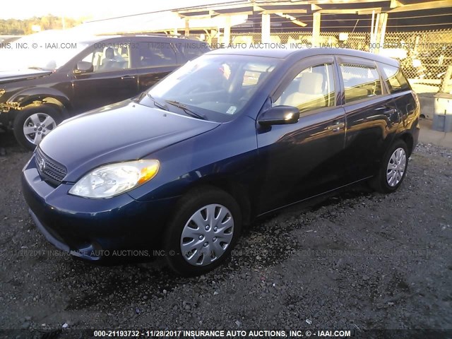 2T1KR32E87C666614 - 2007 TOYOTA COROLLA MATRIX XR Dark Blue photo 2