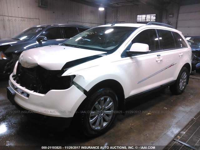 2FMDK49CX7BA63367 - 2007 FORD EDGE SEL PLUS WHITE photo 2