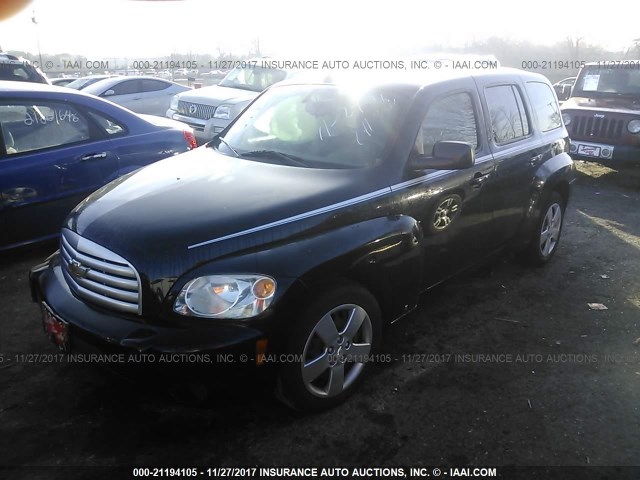 3GNCA13B39S571279 - 2009 CHEVROLET HHR LS BLACK photo 2