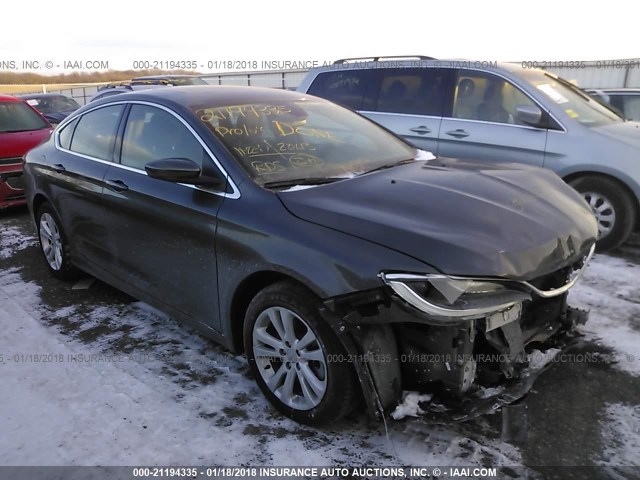 1C3CCCAG1GN121459 - 2016 CHRYSLER 200 LIMITED GRAY photo 1