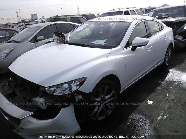 JM1GJ1V51F1218005 - 2015 MAZDA 6 TOURING WHITE photo 2