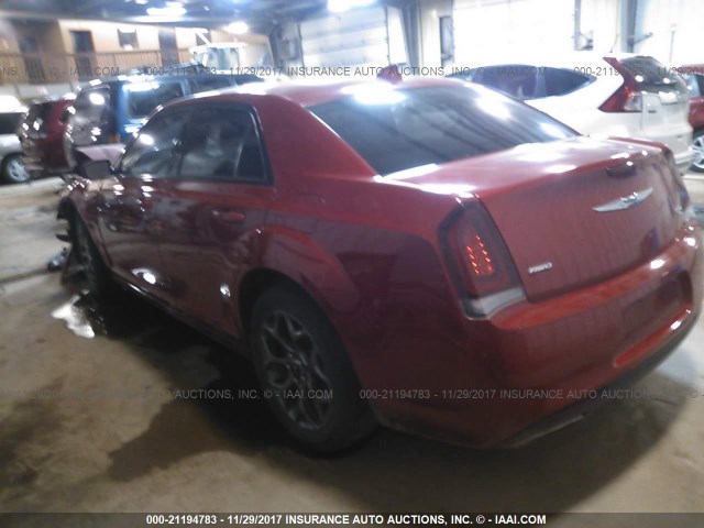 2C3CCAGG6GH244694 - 2016 CHRYSLER 300 S RED photo 3