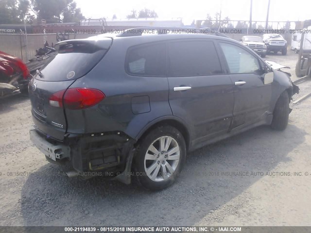 4S4WX92D884409910 - 2008 SUBARU TRIBECA LIMITED GRAY photo 4