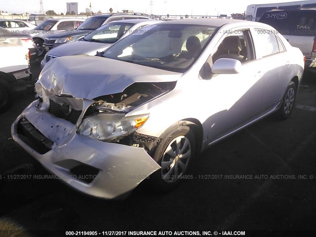JTDBL40EX99041036 - 2009 TOYOTA COROLLA LE/XLE SILVER photo 2