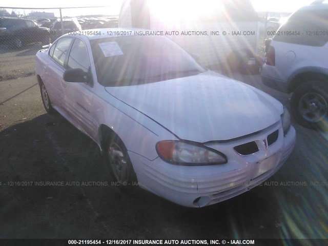 1G2NF52T31C100865 - 2001 PONTIAC GRAND AM SE1 WHITE photo 1