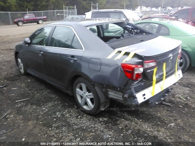 4T1BF1FK6DU253162 - 2013 TOYOTA CAMRY L/SE/LE/XLE Pewter photo 3