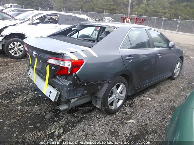 4T1BF1FK6DU253162 - 2013 TOYOTA CAMRY L/SE/LE/XLE Pewter photo 4