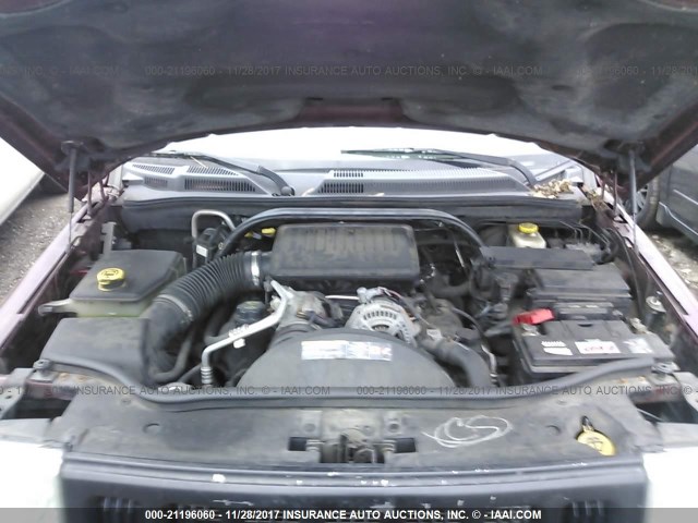 1J8HG48P97C528595 - 2007 JEEP COMMANDER MAROON photo 10