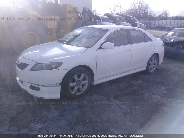 4T1BE46K67U707290 - 2007 TOYOTA CAMRY NEW GENERAT CE/LE/XLE/SE WHITE photo 2