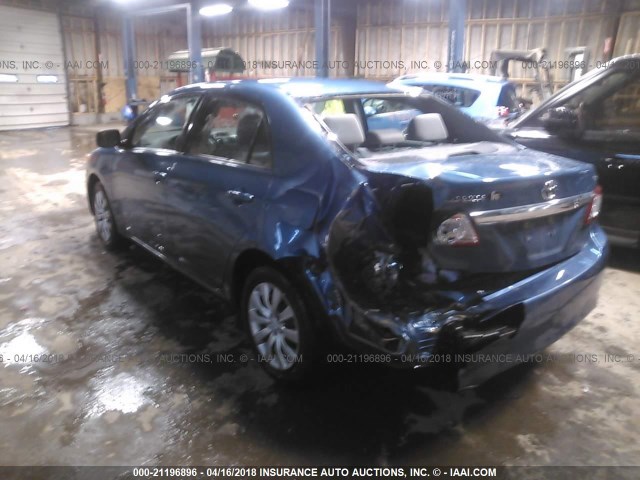 5YFBU4EE1CP071744 - 2012 TOYOTA COROLLA S/LE BLUE photo 3