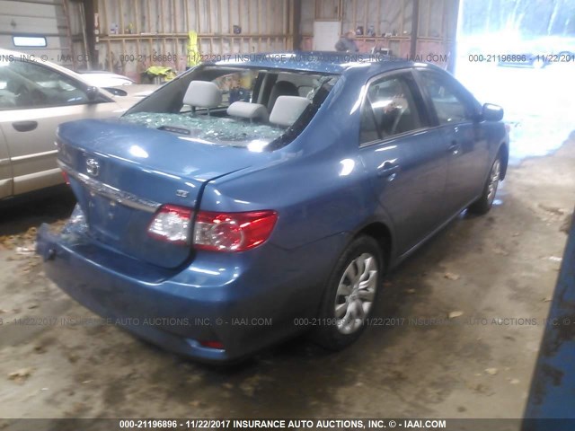 5YFBU4EE1CP071744 - 2012 TOYOTA COROLLA S/LE BLUE photo 4