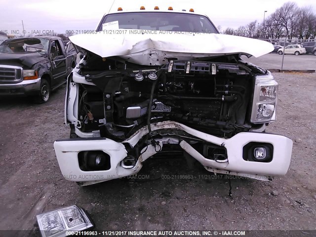 1FT8W3BT4DEB62202 - 2013 FORD F350 SUPER DUTY WHITE photo 6