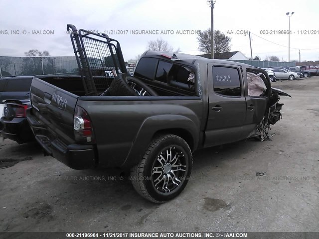 3TMLU4EN0FM166599 - 2015 TOYOTA TACOMA DOUBLE CAB/TRD RPO GOLD photo 4