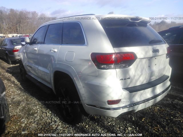 1C4RJFCG0FC111056 - 2015 JEEP GRAND CHEROKEE OVERLAND WHITE photo 3