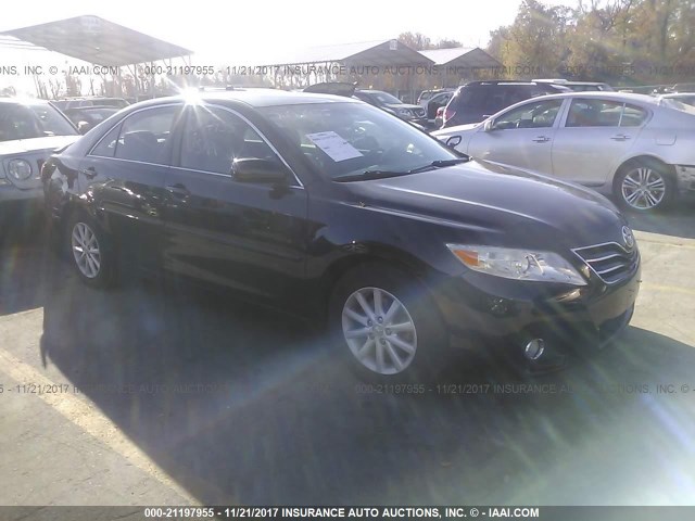 4T4BF3EKXAR021274 - 2010 TOYOTA CAMRY SE/LE/XLE BLACK photo 1