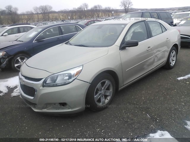 1G11B5SL1EF106232 - 2014 CHEVROLET MALIBU LS 金色 照片 2