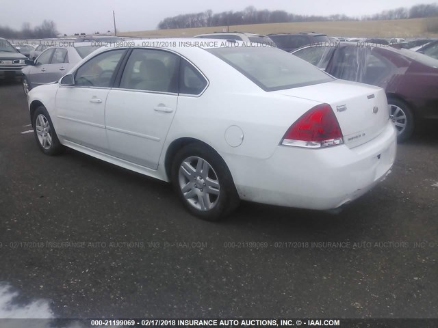 2G1WB5E35F1121813 - 2015 CHEVROLET IMPALA LIMITED LT WHITE photo 3