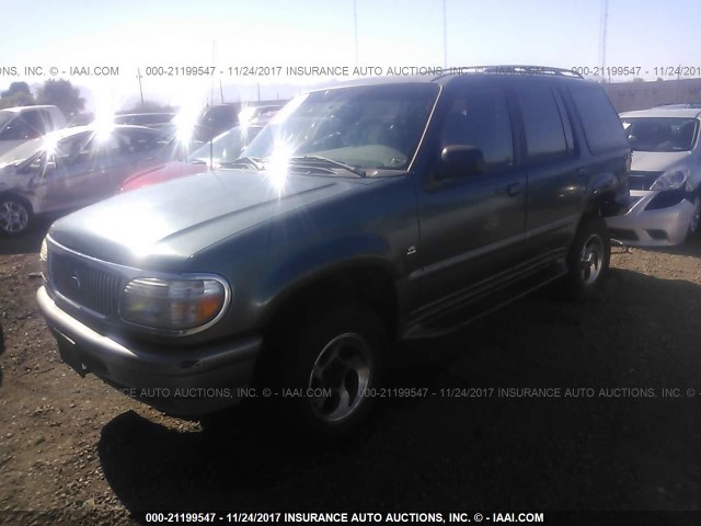 4M2DU55P6VUJ14202 - 1997 MERCURY MOUNTAINEER  GREEN photo 2