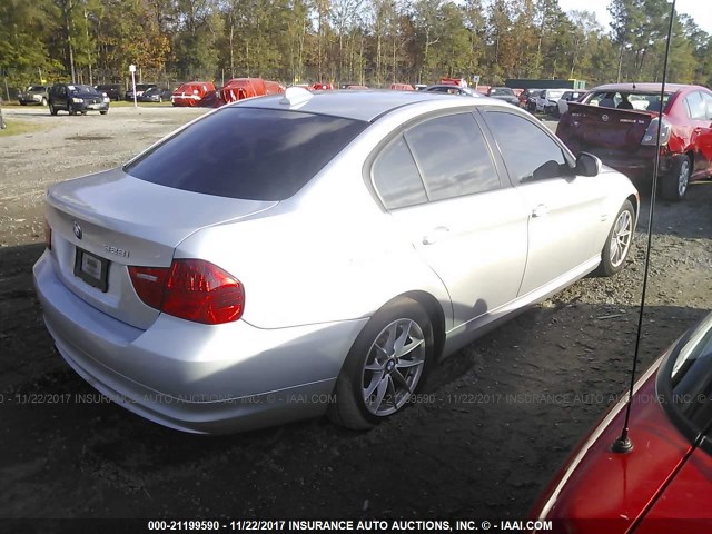 WBAPK5C53AA647188 - 2010 BMW 328 XI SULEV SILVER photo 4