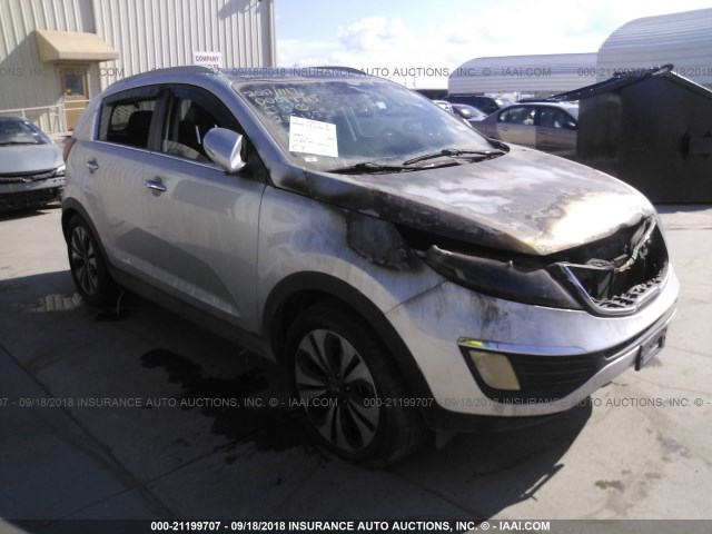 KNDPC3A60C7278435 - 2012 KIA SPORTAGE SX SILVER photo 1