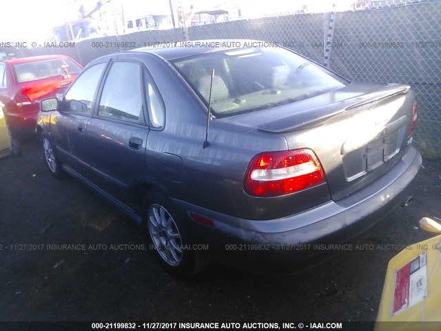 YV1VS29501F694563 - 2001 VOLVO S40 1.9T GRAY photo 3