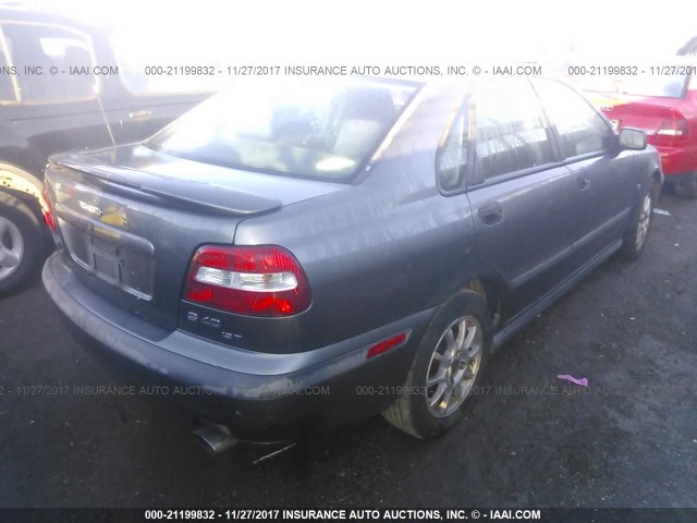 YV1VS29501F694563 - 2001 VOLVO S40 1.9T GRAY photo 4