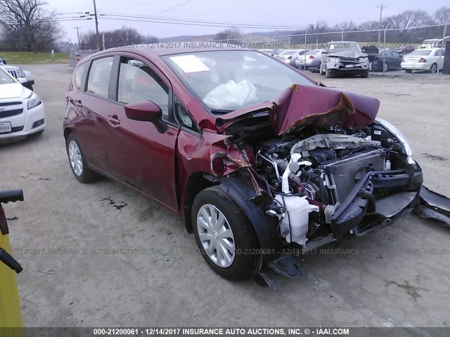 3N1CE2CP0GL367354 - 2016 NISSAN VERSA NOTE S/S PLUS/SV/SL/SR RED photo 1
