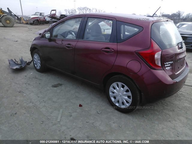 3N1CE2CP0GL367354 - 2016 NISSAN VERSA NOTE S/S PLUS/SV/SL/SR RED photo 3