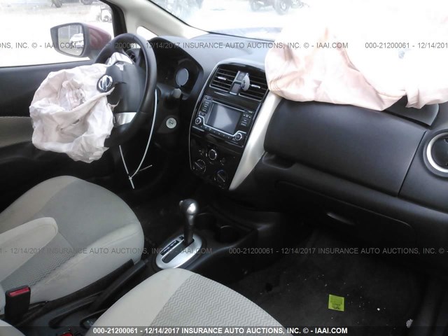 3N1CE2CP0GL367354 - 2016 NISSAN VERSA NOTE S/S PLUS/SV/SL/SR RED photo 5