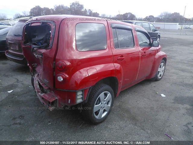 3GNBAAFWXBS537579 - 2011 CHEVROLET HHR LS წითელი ფოტო 4