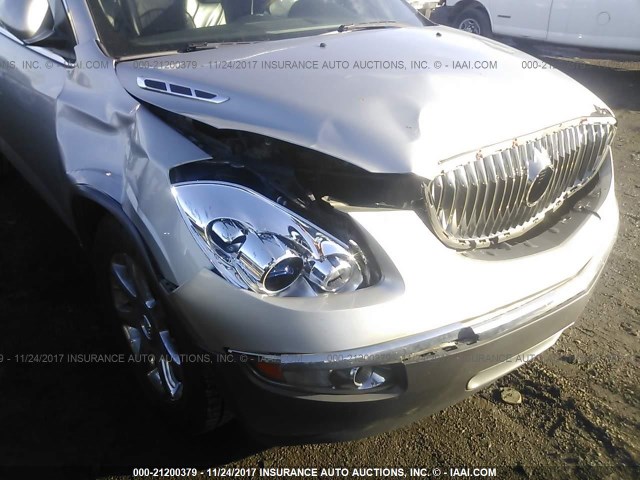 5GAEV23708J256285 - 2008 BUICK ENCLAVE CXL SILVER photo 6