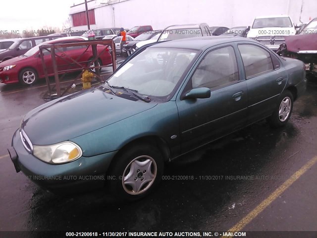 1FAFP663XWK279373 - 1998 FORD CONTOUR LX/SPORT/SE GREEN photo 2