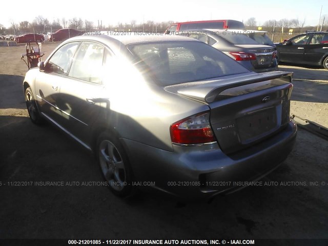 4S3BL616787200320 - 2008 SUBARU LEGACY 2.5I GRAY photo 3