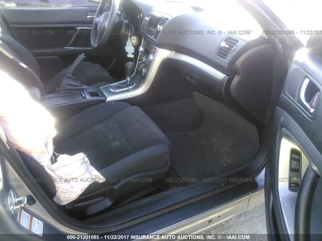 4S3BL616787200320 - 2008 SUBARU LEGACY 2.5I GRAY photo 5