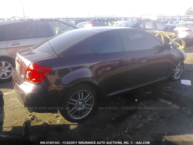 JTKDE177470157108 - 2007 TOYOTA SCION TC 勃艮第红 照片 4