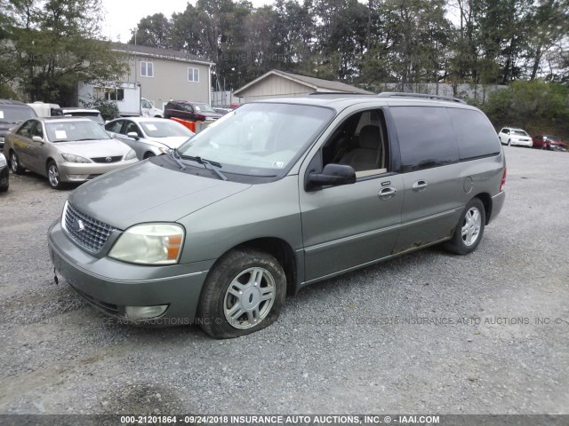 2FMZA52215BA78496 - 2005 FORD FREESTAR SEL BROWN photo 2