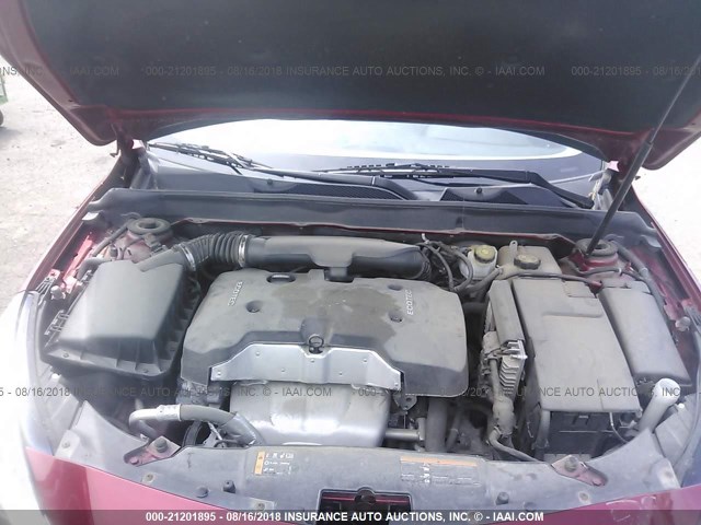 1G11C5SL8EF228311 - 2014 CHEVROLET MALIBU 1LT RED photo 10