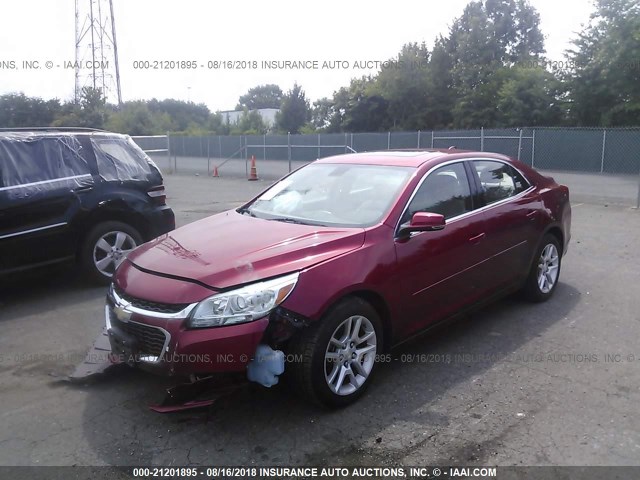1G11C5SL8EF228311 - 2014 CHEVROLET MALIBU 1LT RED photo 2