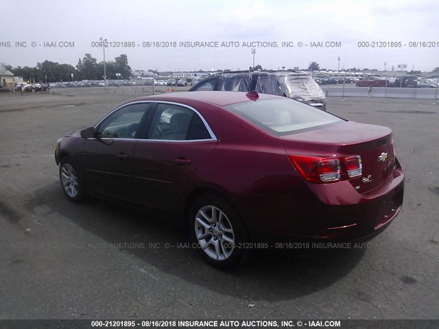 1G11C5SL8EF228311 - 2014 CHEVROLET MALIBU 1LT RED photo 3