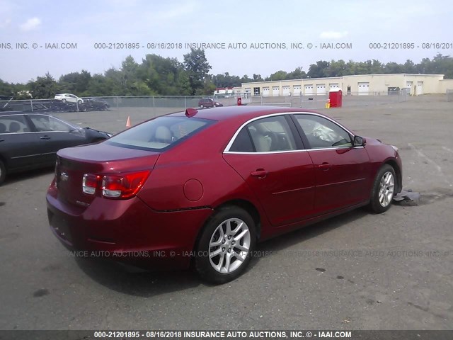 1G11C5SL8EF228311 - 2014 CHEVROLET MALIBU 1LT RED photo 4