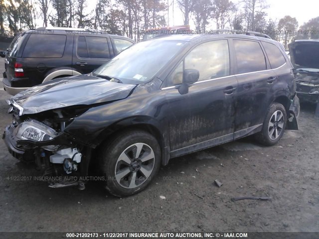 JF2SJAJC8HH505478 - 2017 SUBARU FORESTER 2.5I LIMITED BLACK photo 2