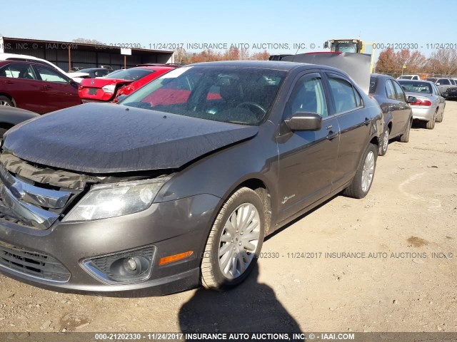 3FADP0L31AR126569 - 2010 FORD FUSION HYBRID GRAY photo 2