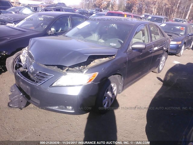 4T1BE46K98U251822 - 2008 TOYOTA CAMRY CE/LE/XLE/SE GRAY photo 2