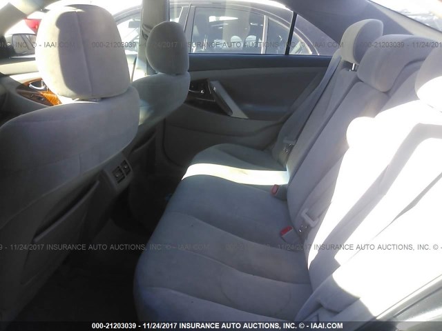 4T1BE46K98U251822 - 2008 TOYOTA CAMRY CE/LE/XLE/SE GRAY photo 8